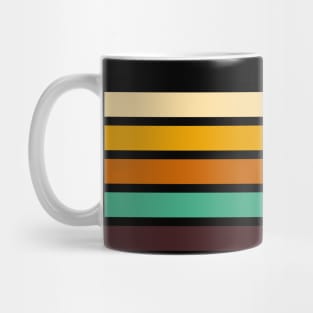 Minimal Retrowave Aesthetic Striped Mug
